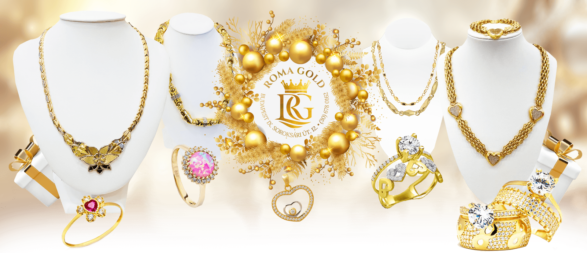 Roma Gold  - Karácsonyi arany ékszer ajándékok