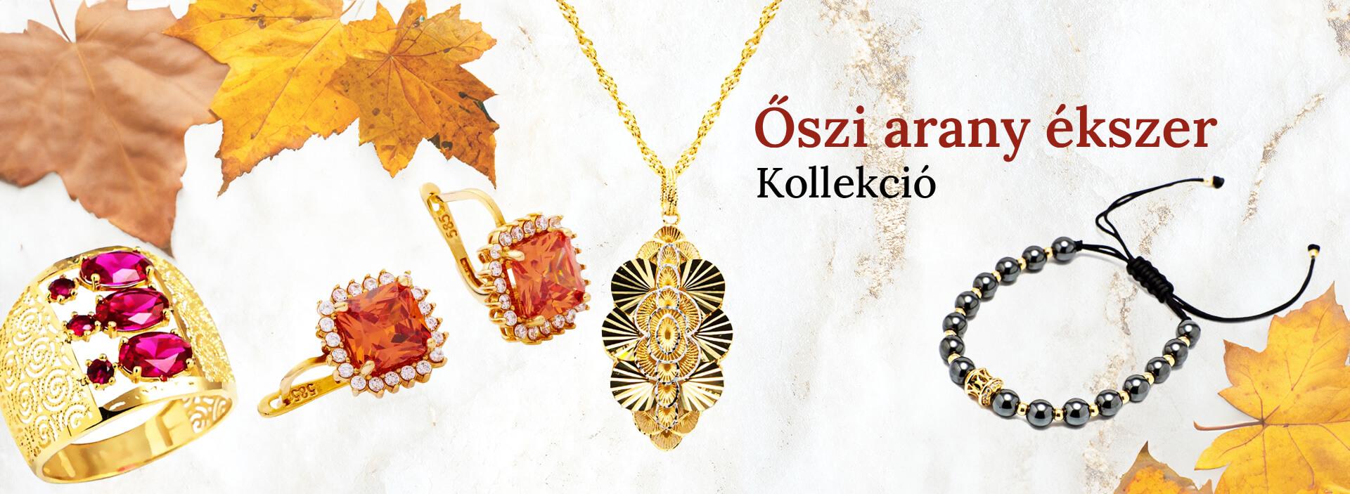 Őszi arany ékszer kollekció nőknek